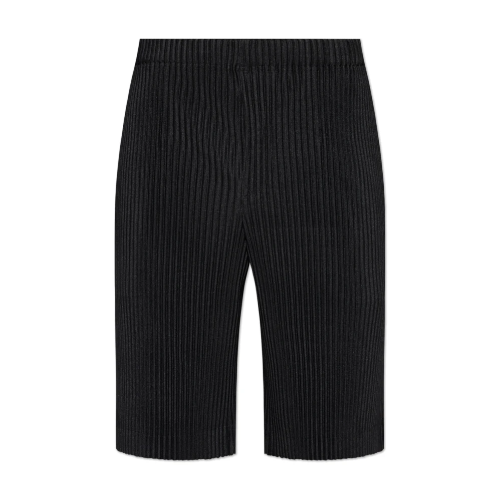 Issey Miyake Geplooide shorts Black Heren