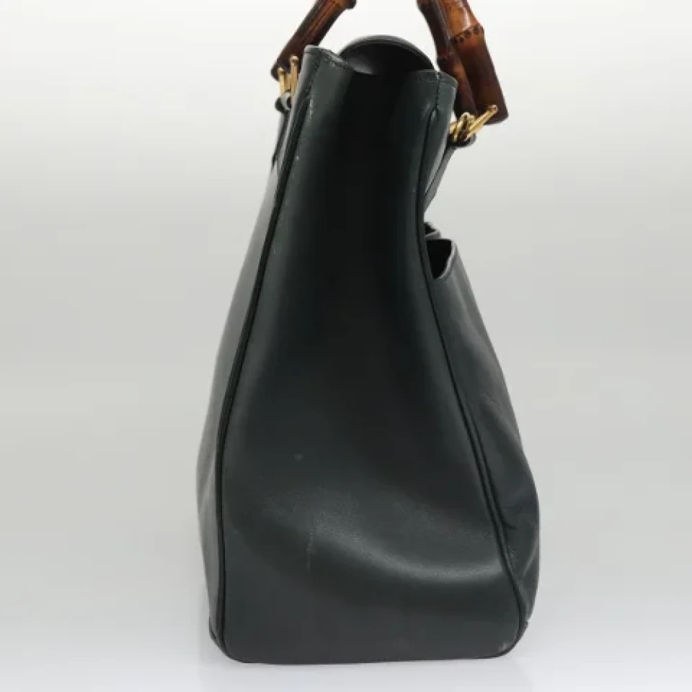 Gucci Vintage Pre-owned Leather handbags Black Dames
