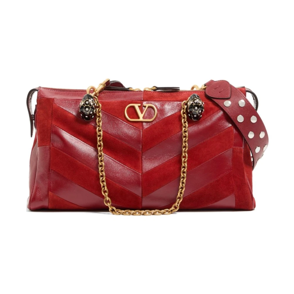 Valentino Garavani Panthea Shoulder Bag - Female - Shoulder Bags - Red - One Size - Bags