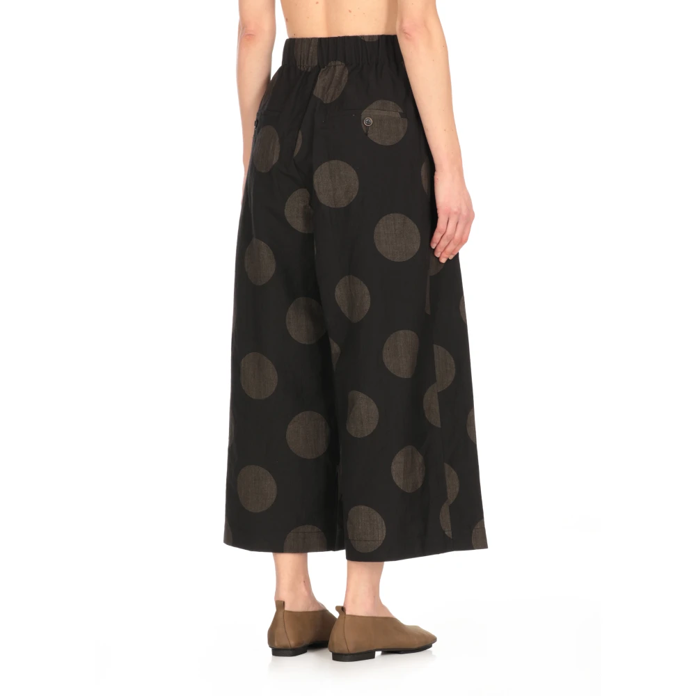 UMA Wang Zwarte Polka Dot Palazzo Broek Black Dames