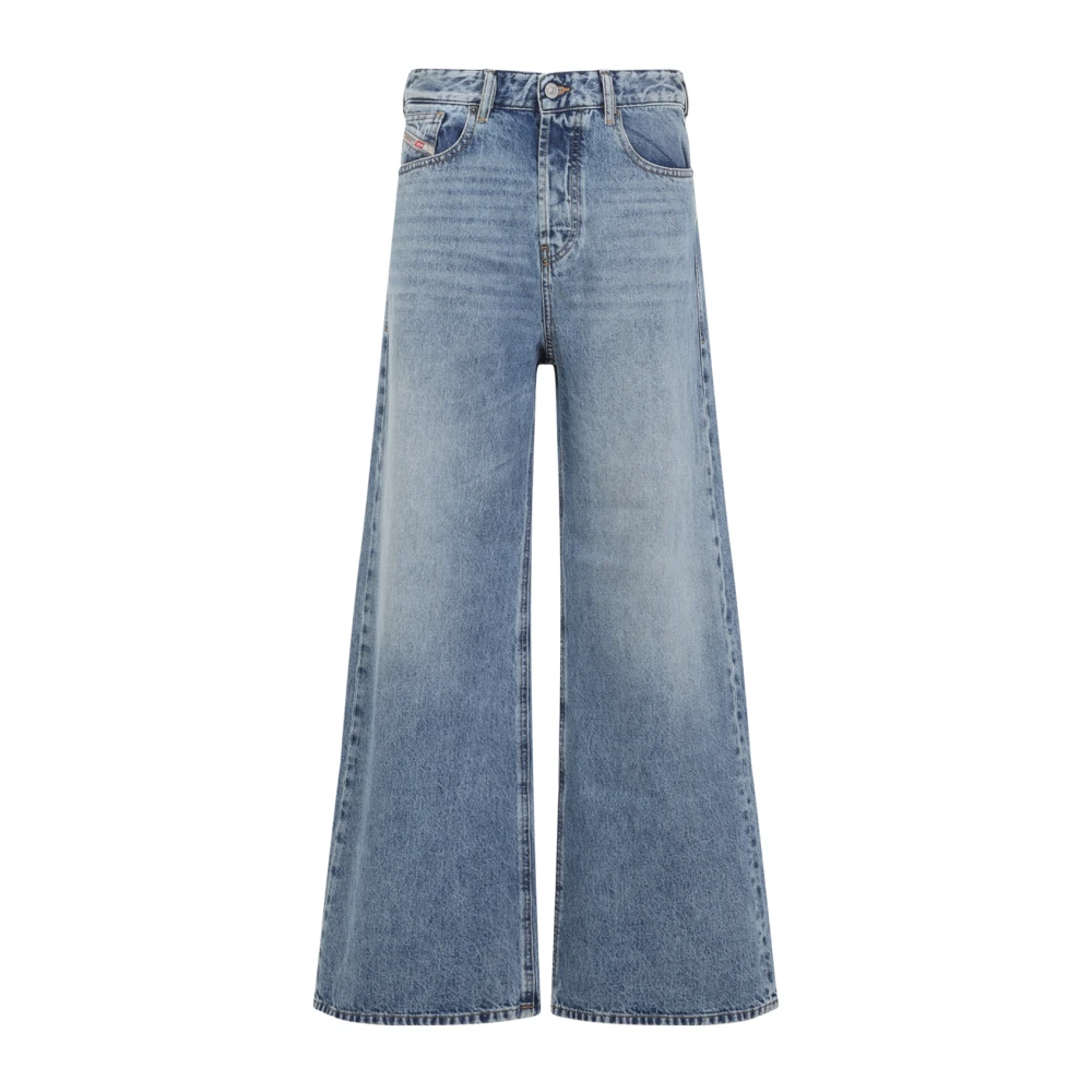 Diesel Women's Blue Wide Jeans, W24, 1996 D-Sire Jeans