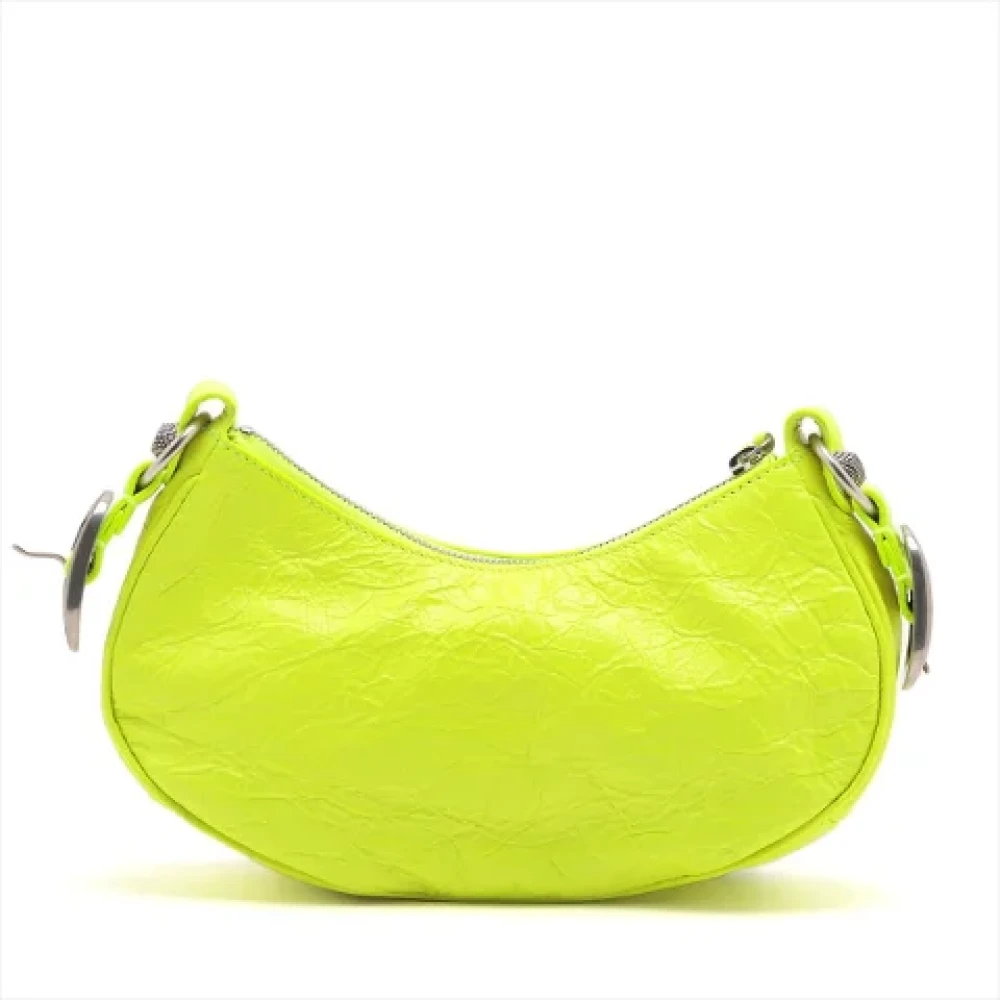Balenciaga Vintage Pre-owned Leather shoulder-bags Yellow Dames