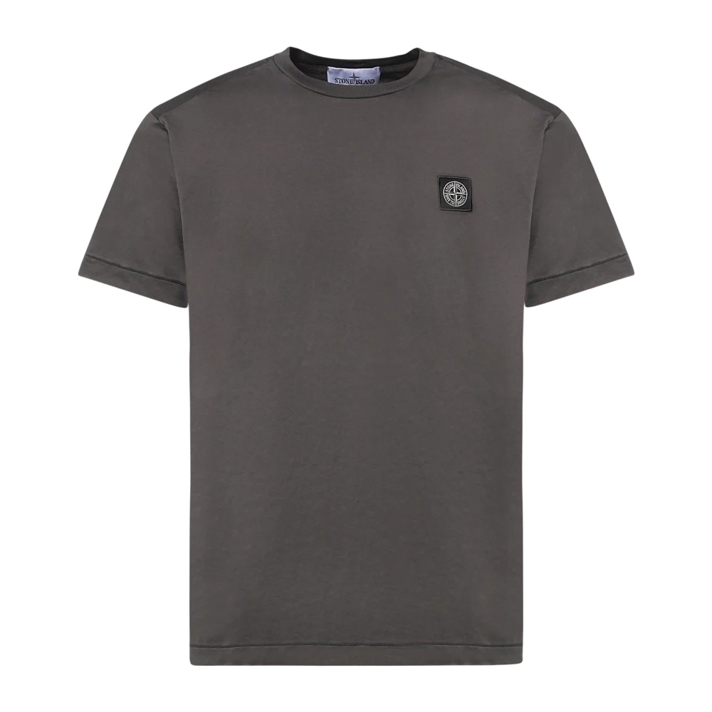 Stone Island Short Sleeve T-Shirt - Male - T-Shirts - Gray - Xl - Tops