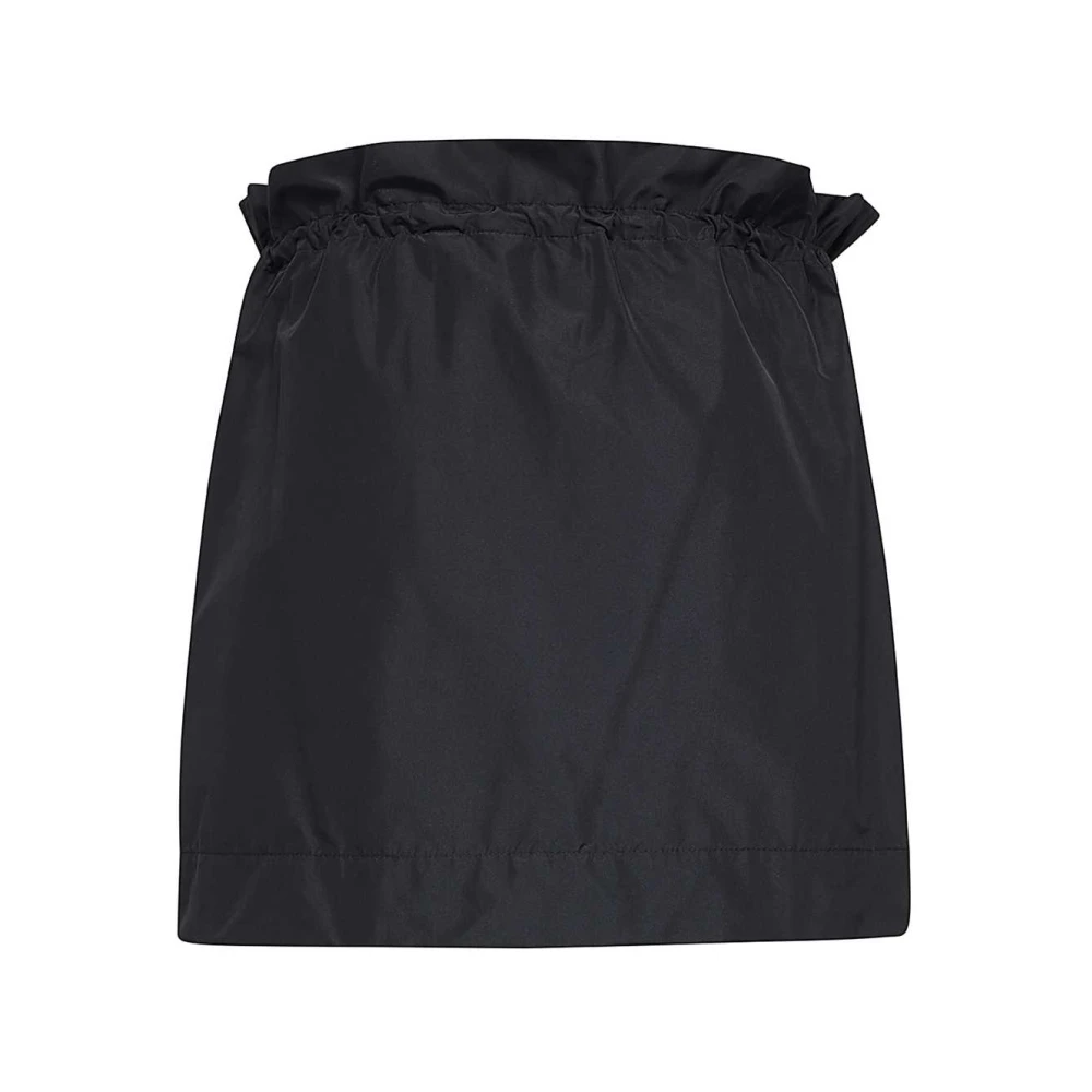 Burberry Mini Rok met Logo Patch Black Dames