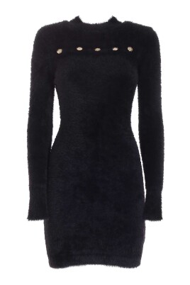furry-gold-buttons-dress