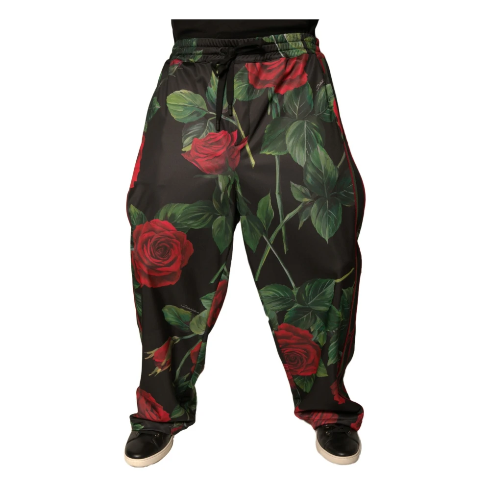Dolce & Gabbana Men's Multicolor Wide Trousers, 2XL, Jogger Trousers