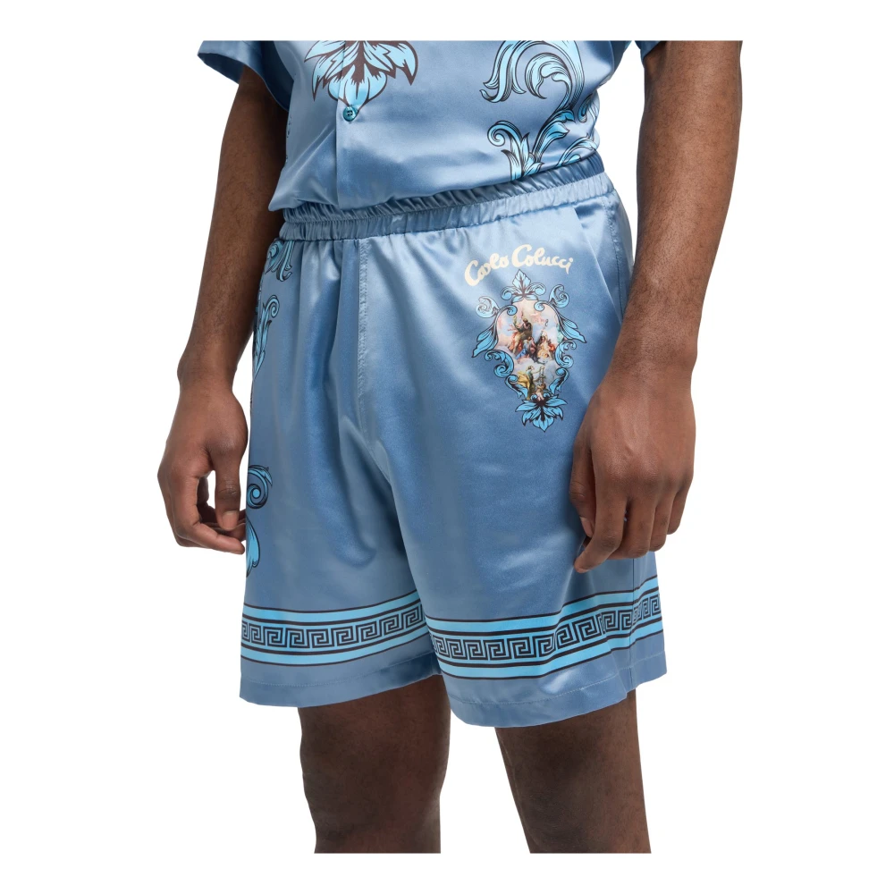 carlo colucci Chic Milano Shorts Blue Heren