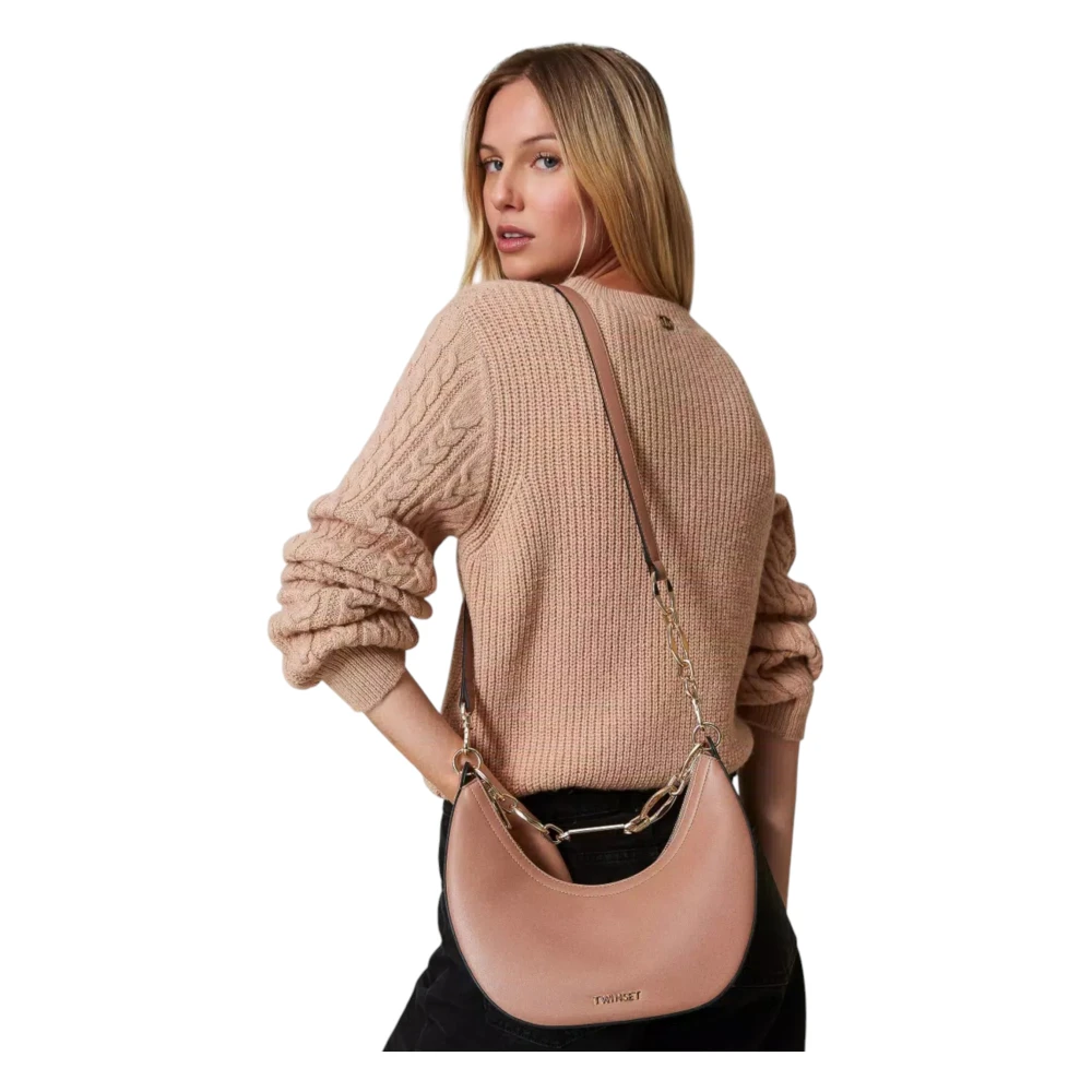 Twinset Schoudertas in Trendy Stijl Brown Dames