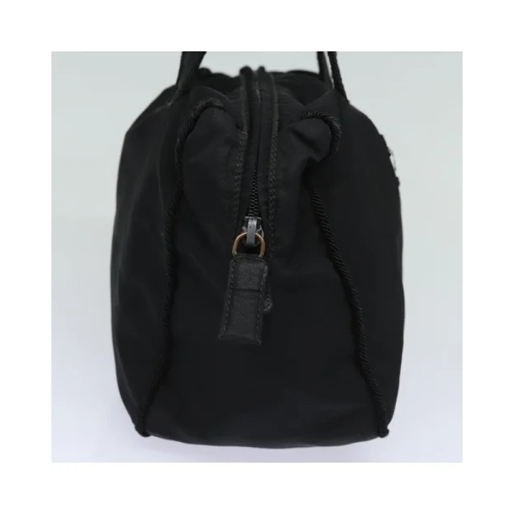 Prada Vintage Pre-owned Nylon handbags Black Dames