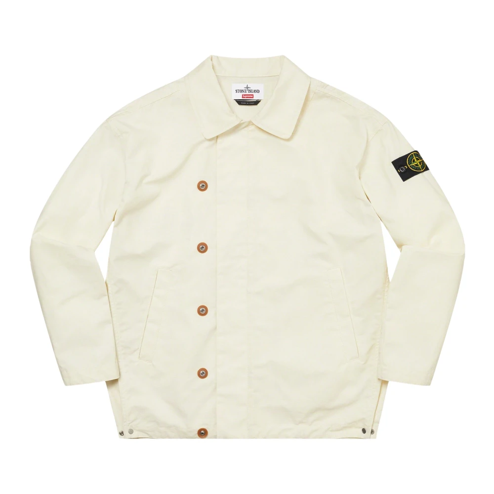 Stone Island Limited Edition Reactive Ice Camo Ripstop Jas Beige Heren