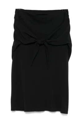 Svart Casual Midi Kjol