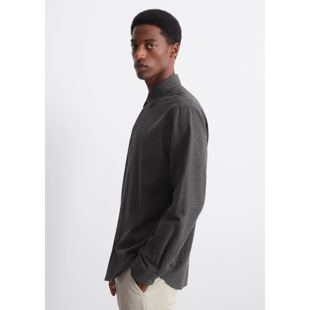 Marc O'Polo Vichy shirt regular Black Heren