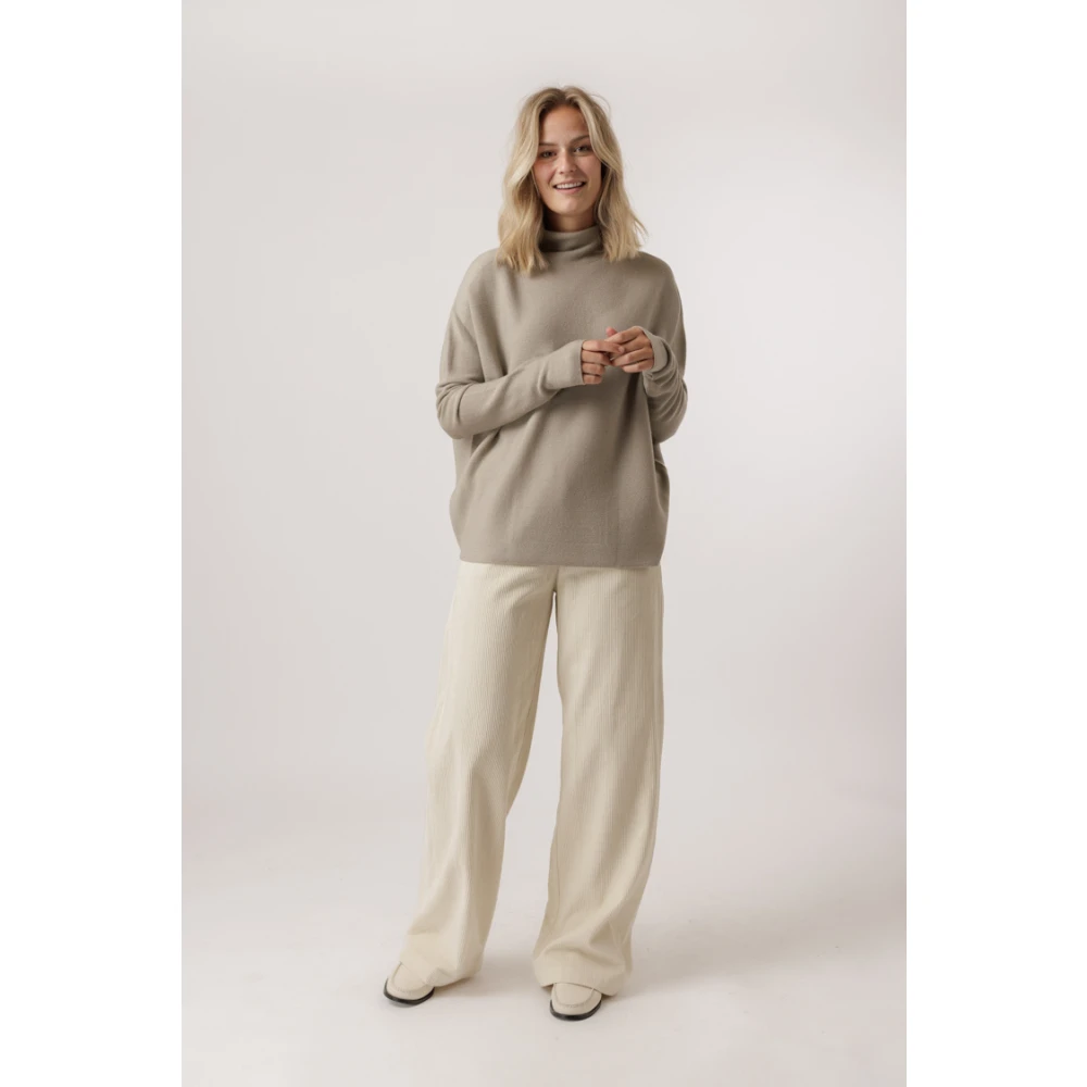 drykorn Bruine Oversized Coltrui Beige Dames