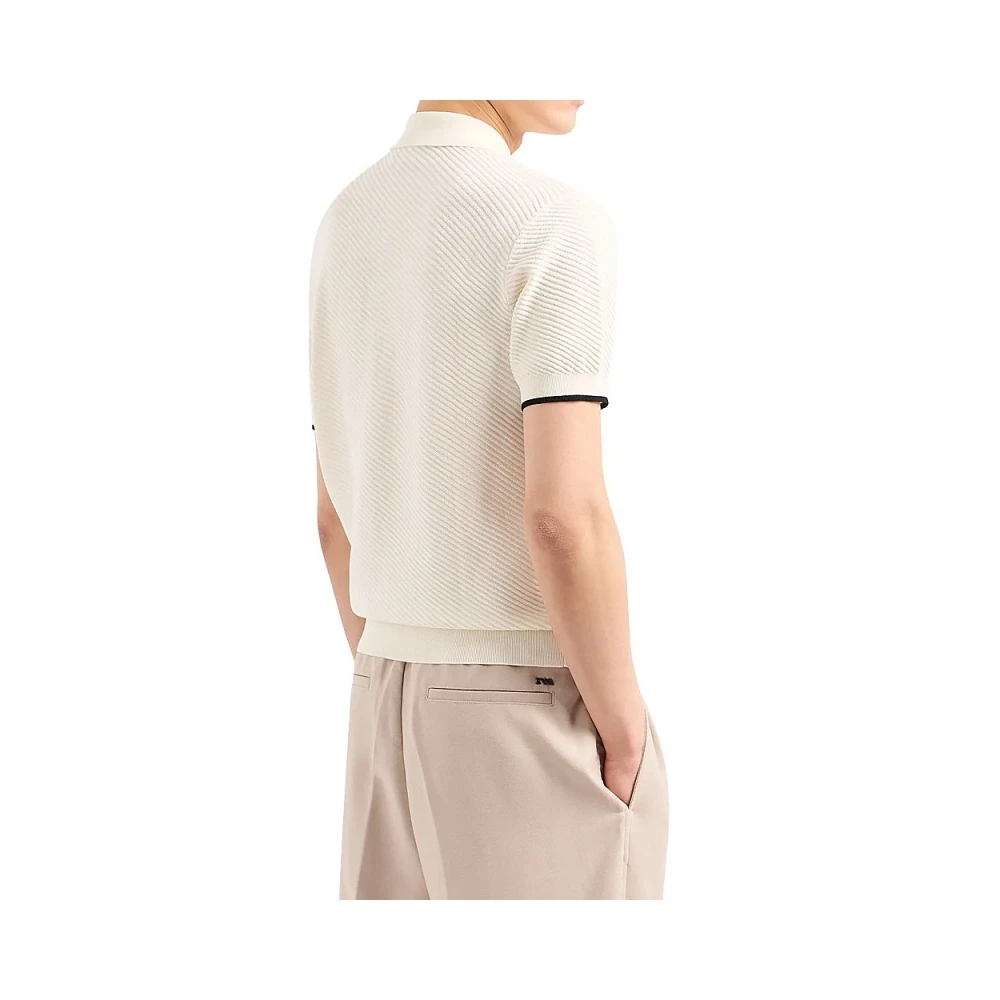 Emporio Armani Korte Mouw Polo Shirt 3D1Mxm-1Mpgz White Heren