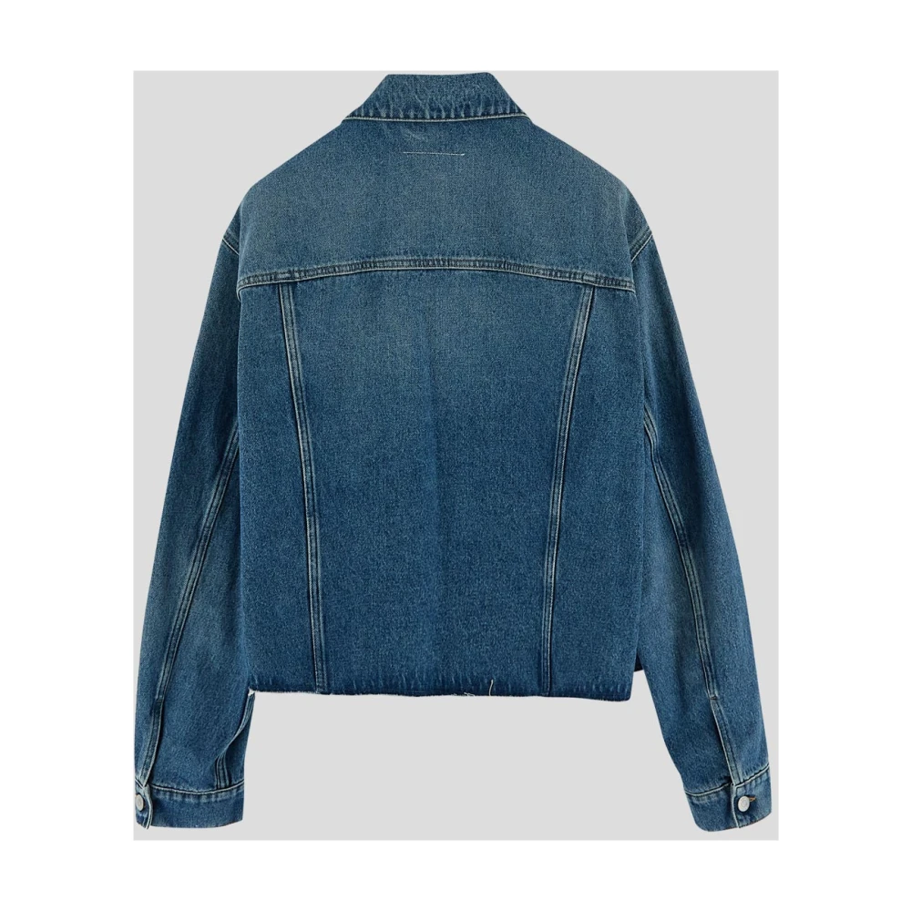 MM6 Maison Margiela Katoenen Denim Jack Blue Heren