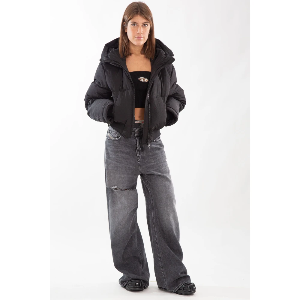 Diesel Ripped Relaxed Jeans 1996 Style Gray Dames