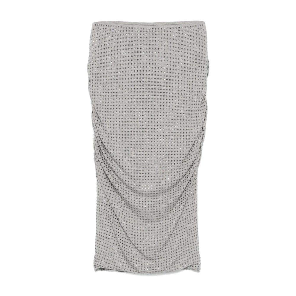 Pinko Grijze Rok met Strass Gray Dames