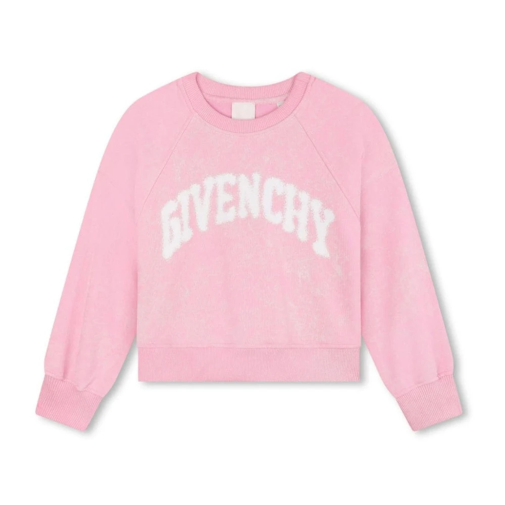 Givenchy Barn Rosa Tröja Logo Print Pink, Flicka