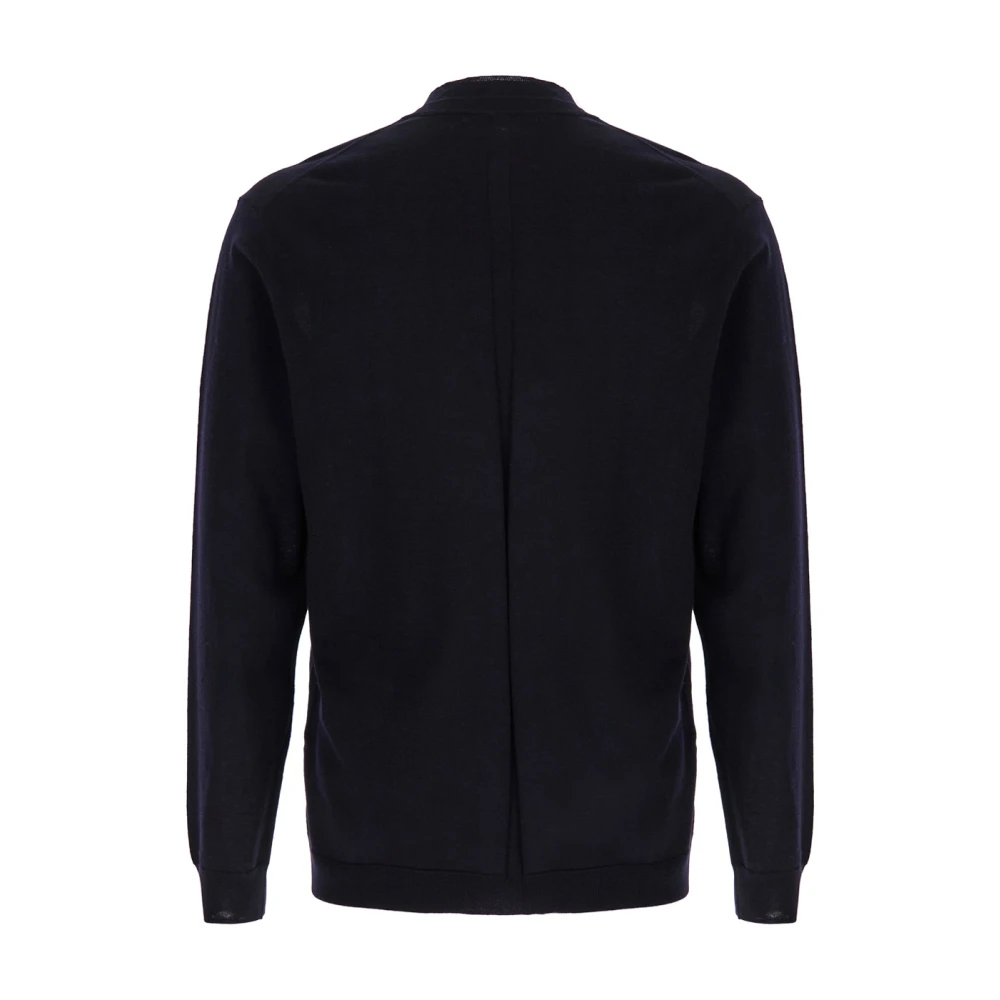 Low Brand Dubbele Crewneck Jumper Sweaters Blue Heren