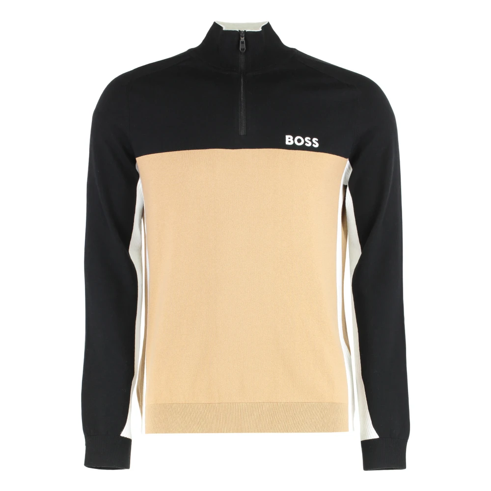Hugo Men's Multicolor Turtlenecks, 2XL, Zip-Neck Jumper