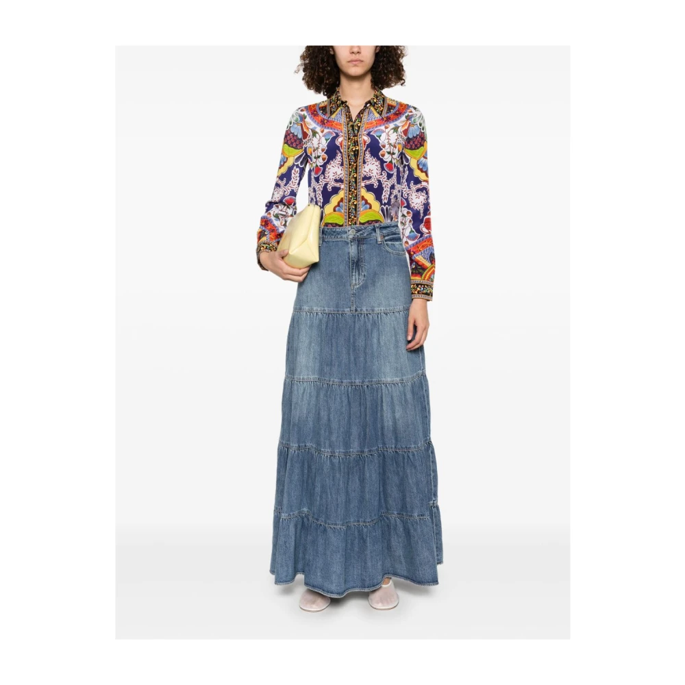 alice + olivia Bloemenprint knoopshirt Multicolor Dames