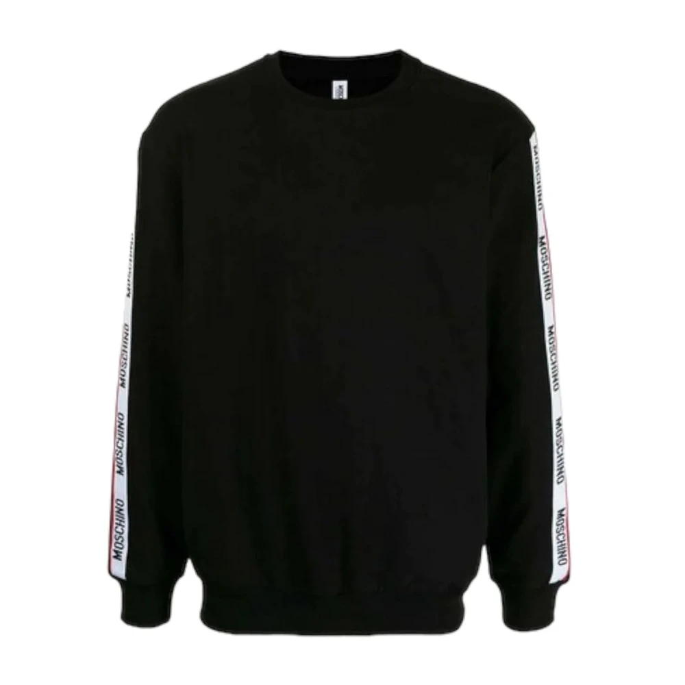Moschino Zwarte Katoenen Sweatshirt met Lange Mouwen Black Heren