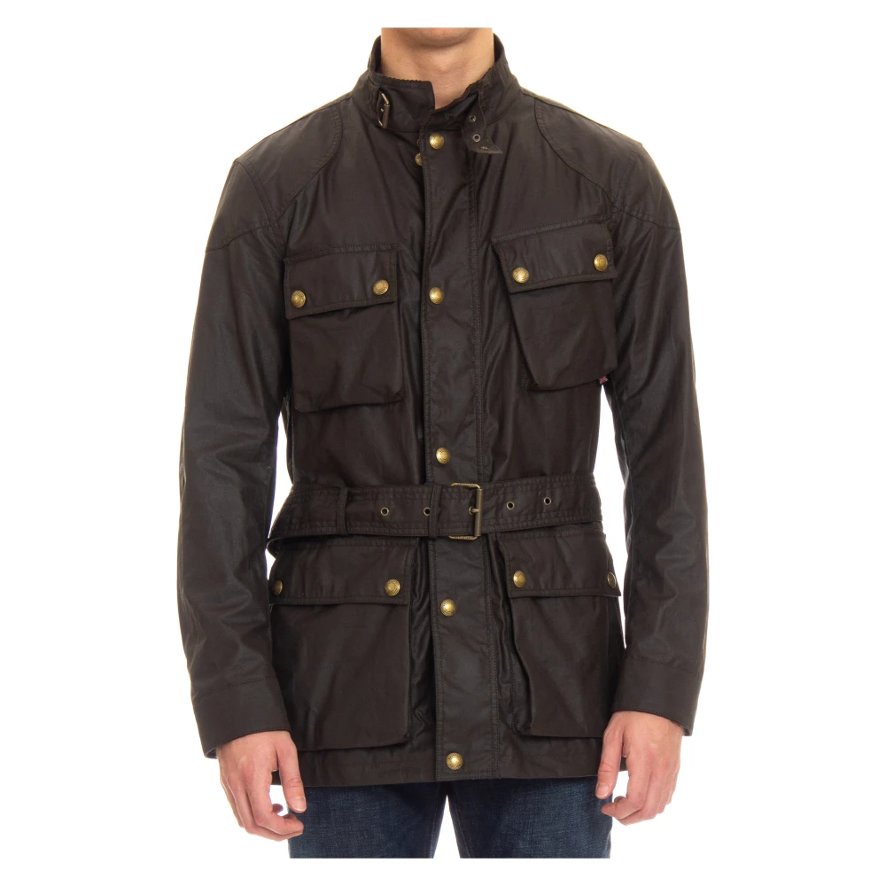 Belstaff Men's Green Light Jackets, L, Trialmaster Jacket