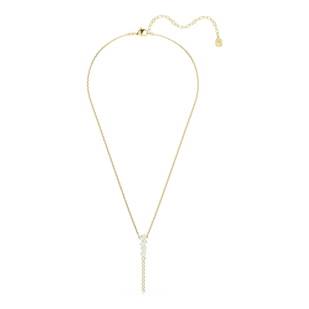 Swarovski Damen Gelb Y-Kette "Schmuck Geschenk Mesmera Halskette", Goldfarben, Kristallweiß, Halsketten, Metall, Mit Kristall - Bild 4