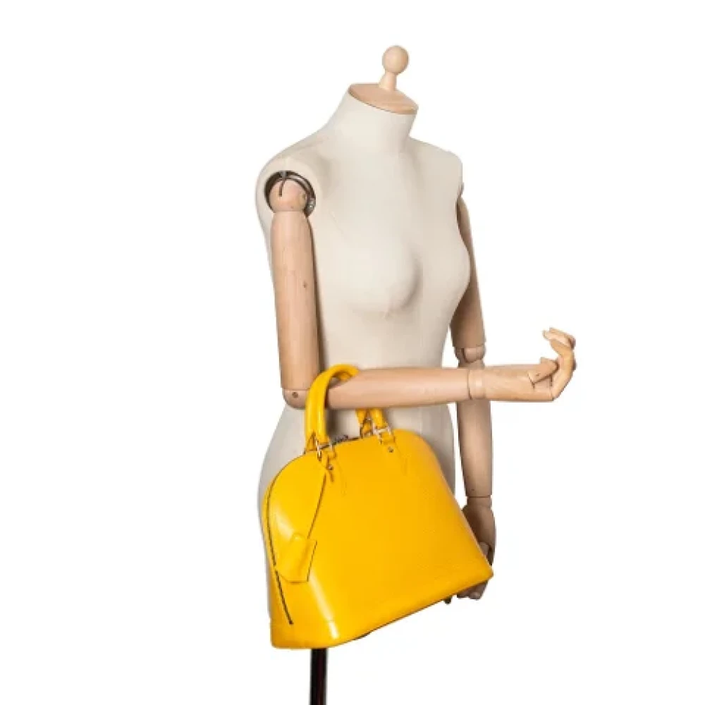 Louis Vuitton Vintage Pre-owned Leather handbags Yellow Dames