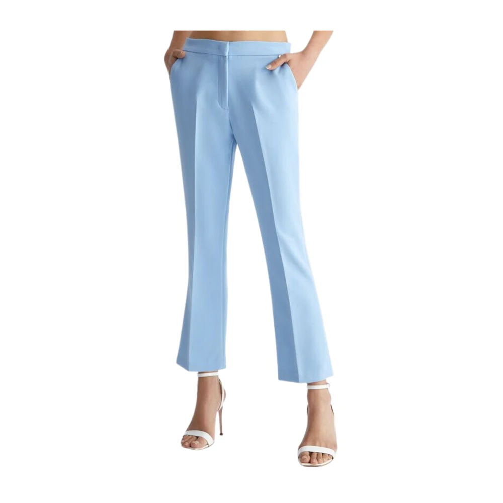 Liu Jo Vrouw Blauw Cropped Wijde Broek