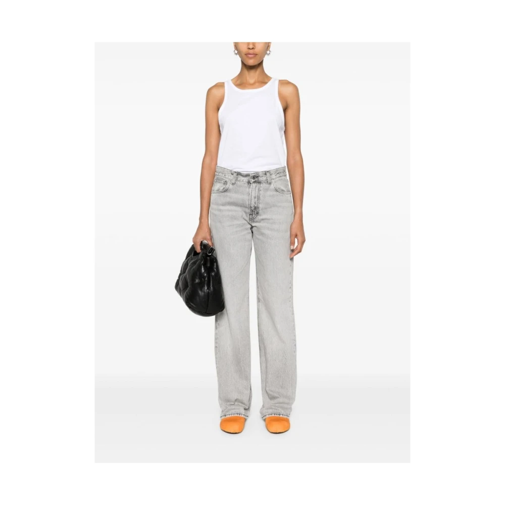 Haikure Lichtgrijze Denim Bootcut Jeans Gray Dames