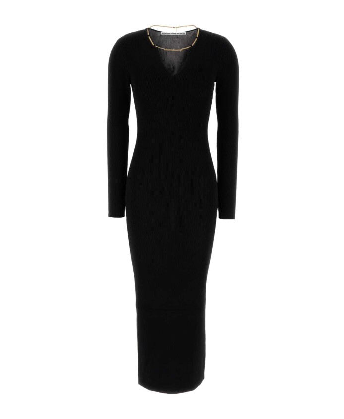 robe-noire-en-melange-viscose-stretch
