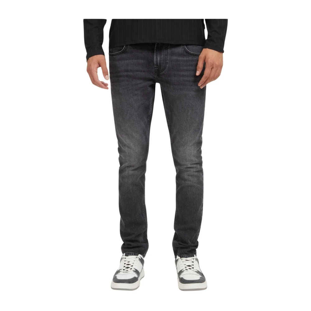 Guess Low-rise Miami skinny jeans Zwart denim Black Heren