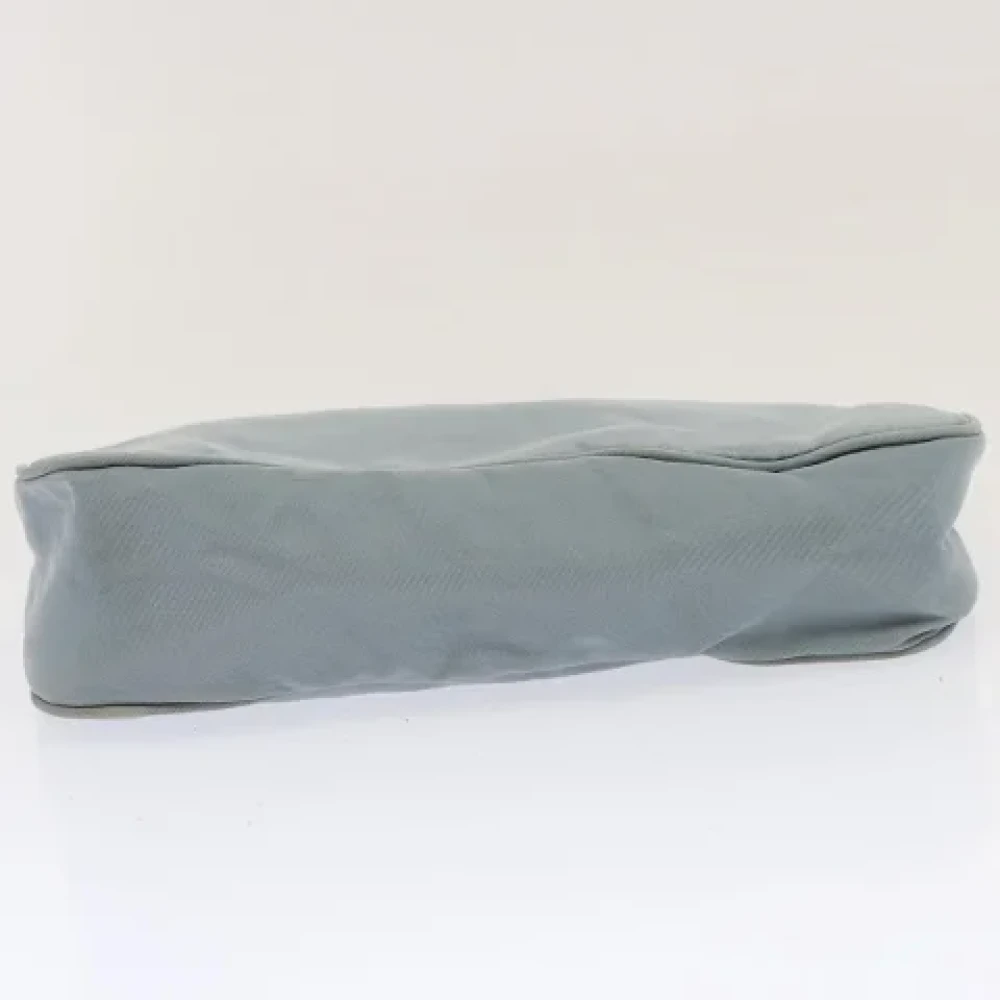 Prada Vintage Pre-owned Nylon pouches Blue Dames