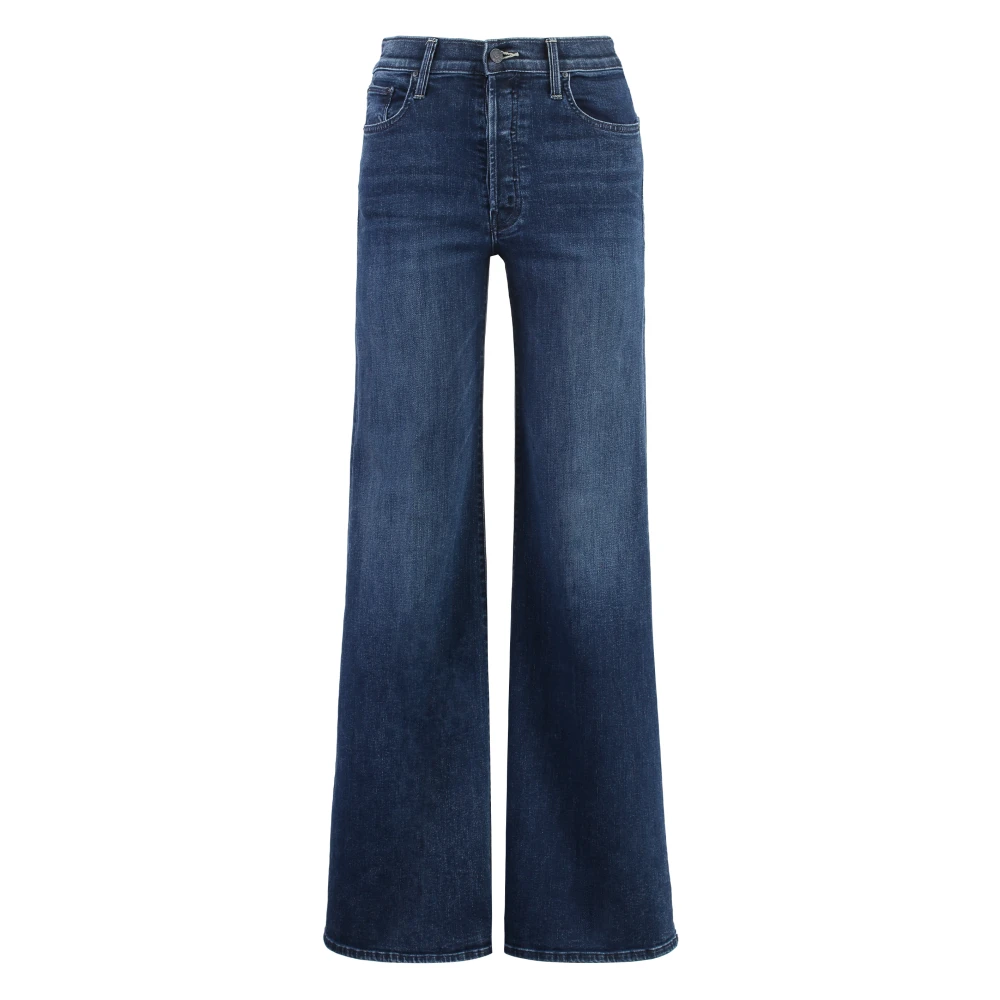 Mother Roller Flared Jeans met Metalen Details Blue Dames