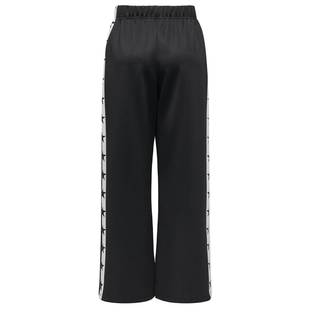 Only Wijde Broek Sweatpants Black Dames