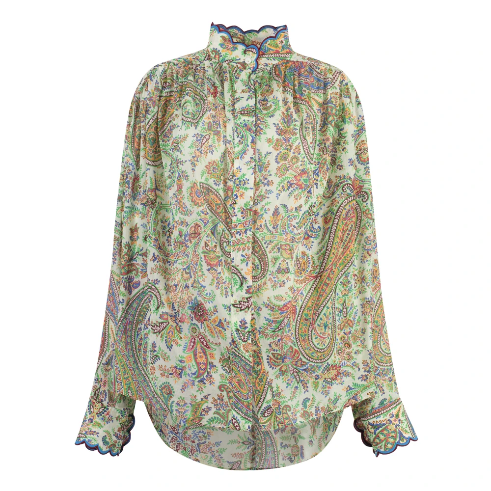 Etro Women's Multicolor Shirts, S, Paisley Print Blouse