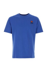 Herre Blå Bomuld T-Shirt