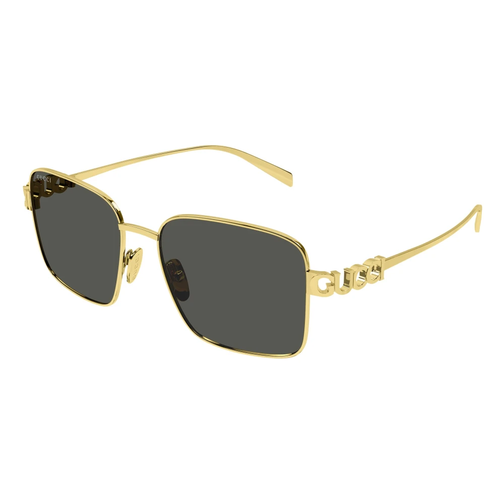 Gucci Yellow Sunglasses, Female, 54 Mm, Square Frame Sunglasses