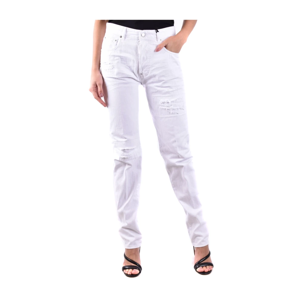Dsquared2 Klassieke Denim Jeans voor Dagelijks Gebruik White Dames