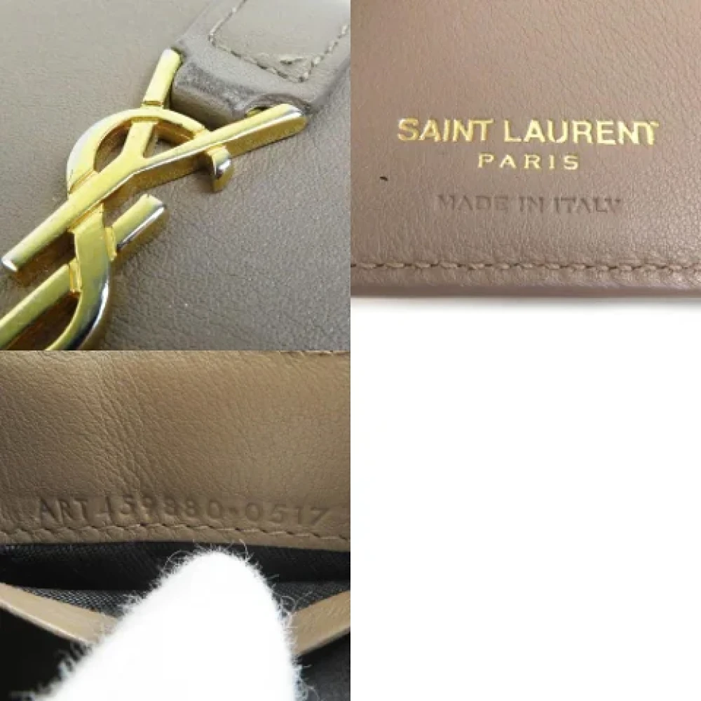 Saint Laurent Vintage Pre-owned Leather wallets Brown Dames