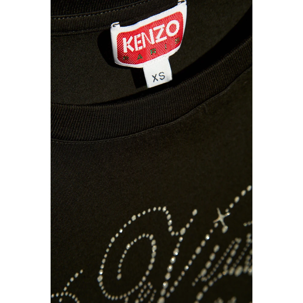 Kenzo T-shirt met print Black Dames