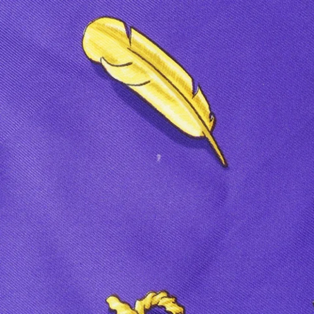 Hermès Vintage Pre-owned Silk scarves Purple Dames