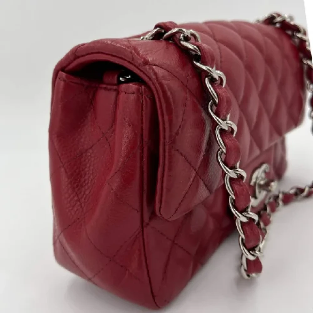 Chanel Vintage Pre-owned Leather chanel-bags Red Dames