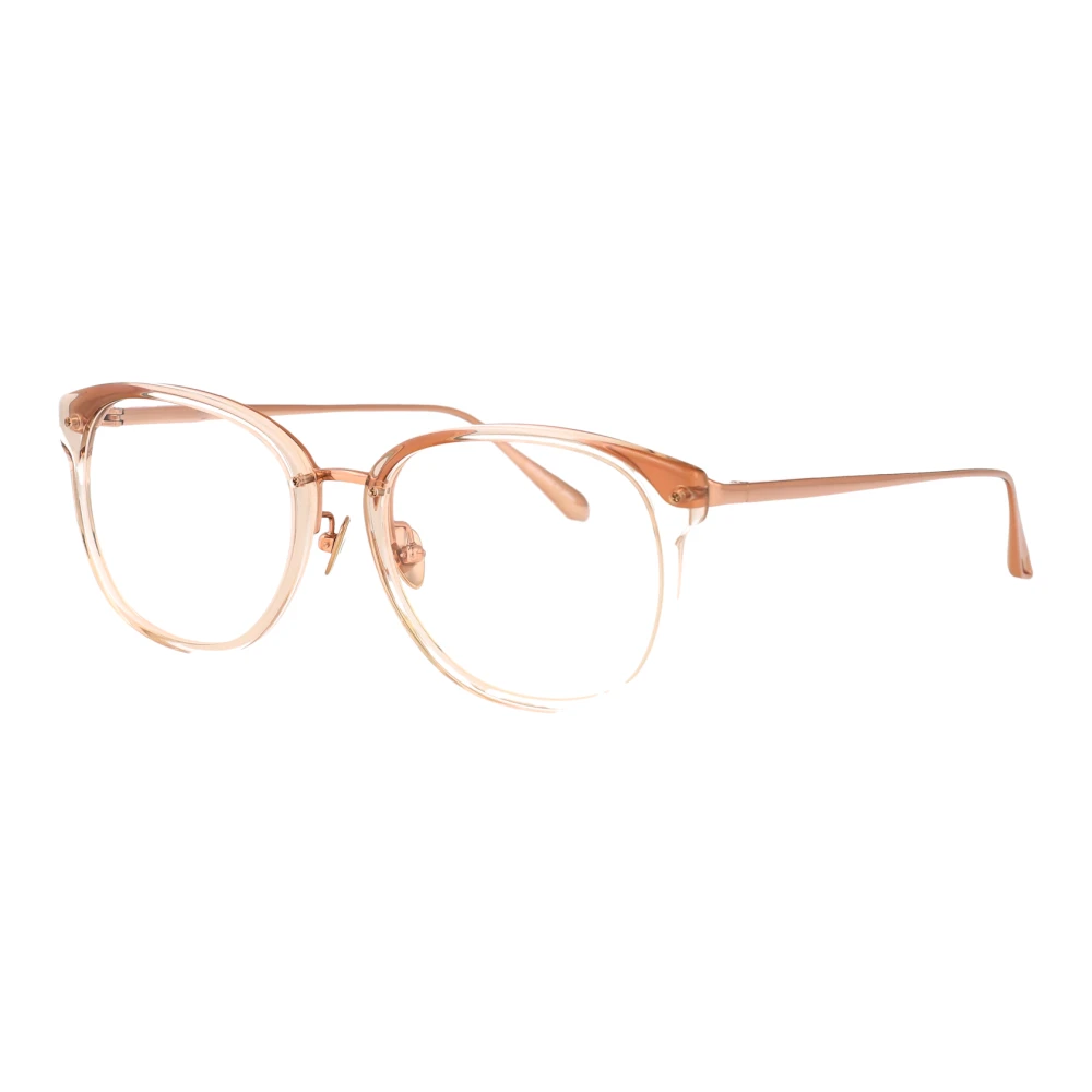 Linda Farrow Beige Glasses, Unisex, 53 Mm, Stylish Optical Glasses With Cyrus Design