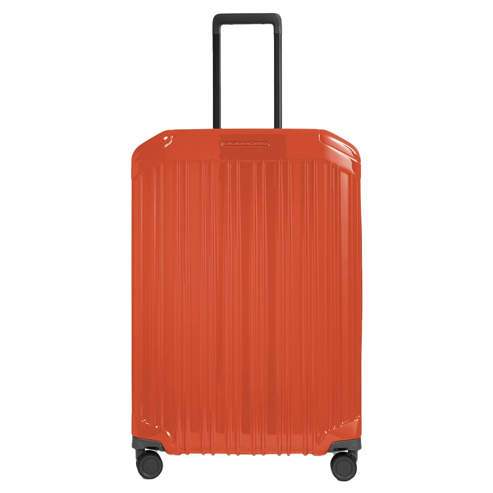 Piquadro Unisex Orange Mittelgroßer Trolley Mit 4-Rollen, Erweiterbar