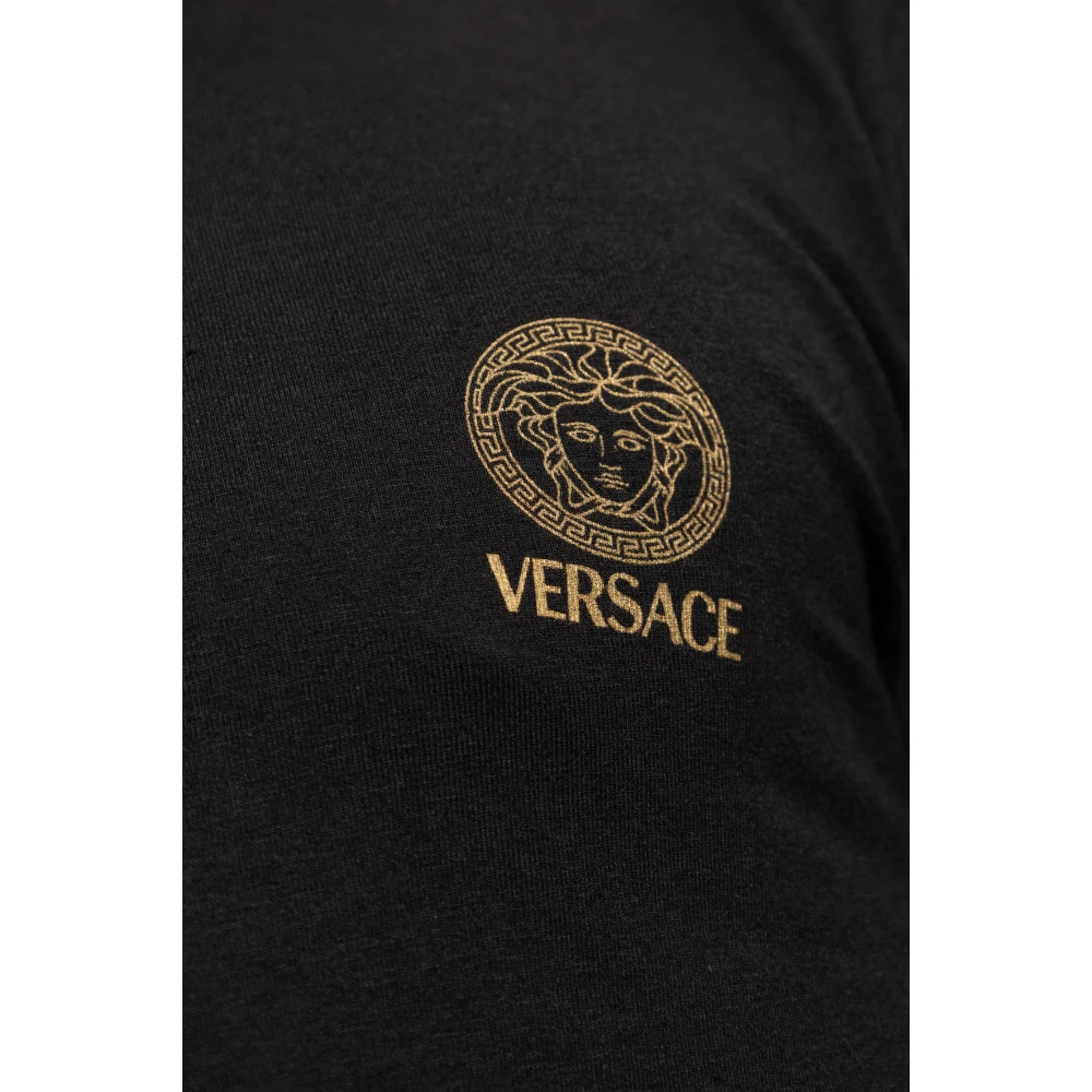 Versace Ondergoed T-shirt met lange mouwen Black Heren