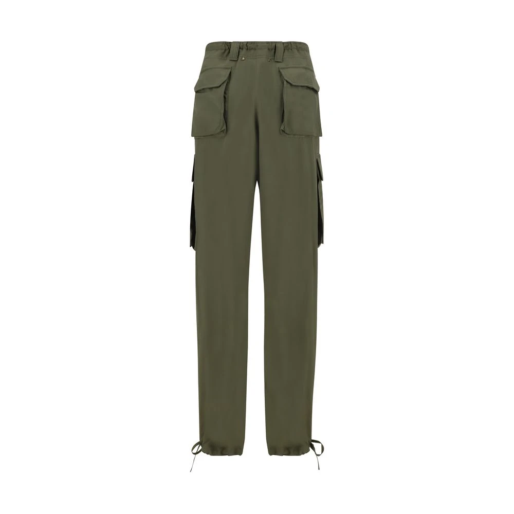 Golden Goose Cargo Broek met Verstelbare Koord Green Dames