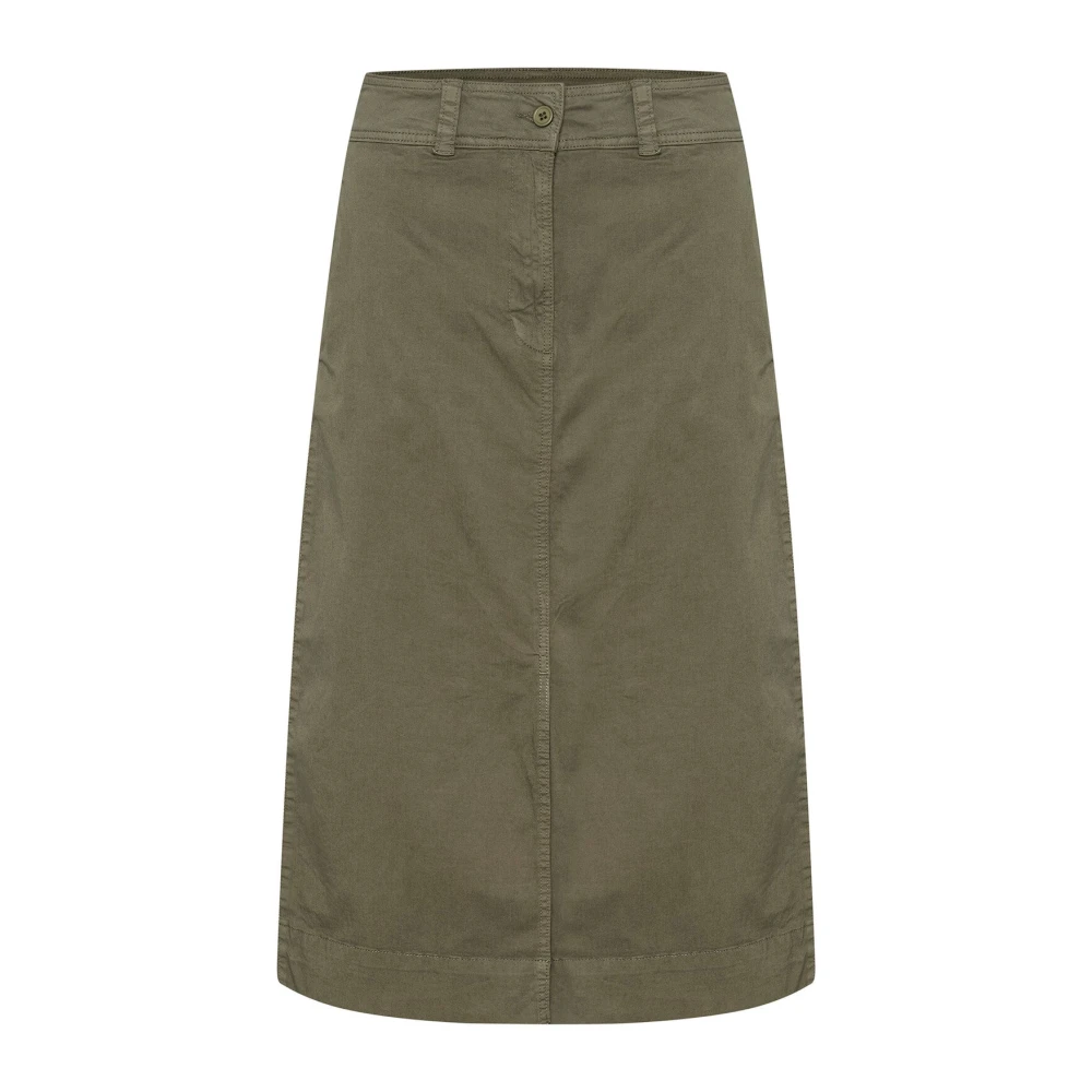 Part Two Green A-Line Skirt Kalamata - Female - Midi Skirts - S - Skirts