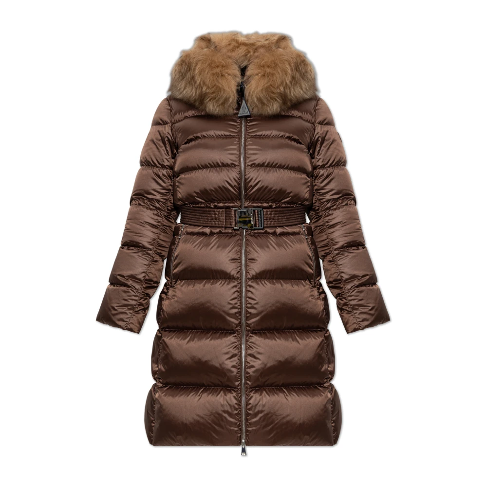 Moncler - Leersies Langer Daunenmantel - Coats - Damen - Beige - L - Bild 5
